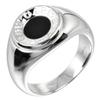 Bulgari Bulgari Ring K18 White Gold/onyx #7.8(US Size) 13.7g Mens Used