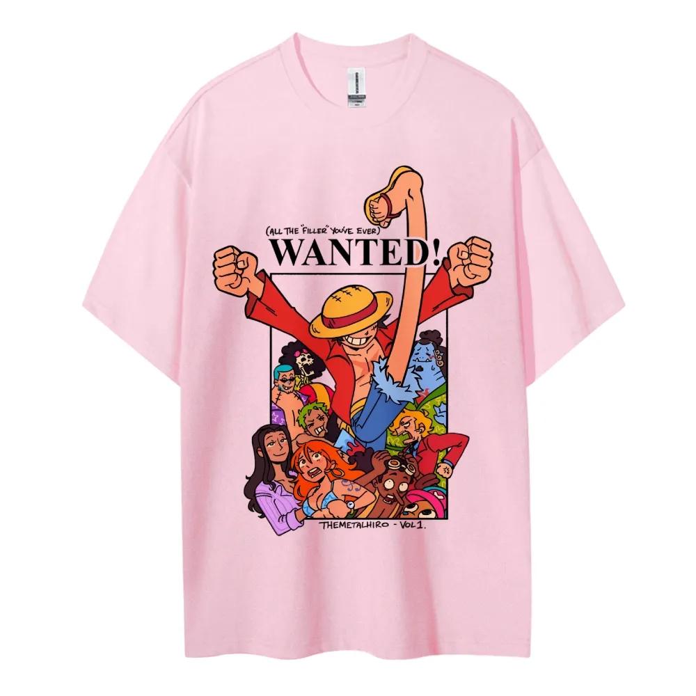 Футболка МУЖСКАЯ ONE PIECE 100% Хлопок Повседневная С Круглым Вырезом С Коротким Рукавом Одежда Летняя Спортивная Повседневная Футболка с Коротким Рукавом
