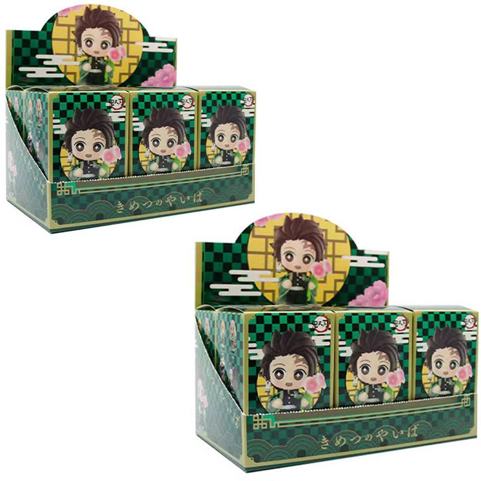 Demon Slayer Tanjiro Kamado Nezuko anime cartoon figure blind box creative personalized statue model ornament surprise gift box