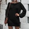 Women's Autumn And Winter Solid Color Casual Long-sleeved Knitted Sweater Tops