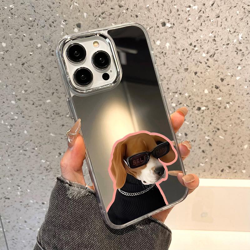Mobile Phone Cases for iPhone 11 13 XR 15 Pro Max 12 14 Pro Max Case iPhone 16 XS Max Mirror Protective Case Mirror Exquisite Cartoon Waterproof