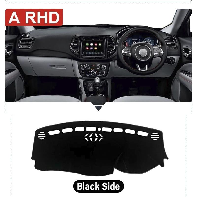 Накладка на приборную панель автомобиля Защита от света Платформа приборов Накладка на стол Коврики Ковры Аксессуары Для Jeep Compass MP M6 2017 2018 2019 2020
