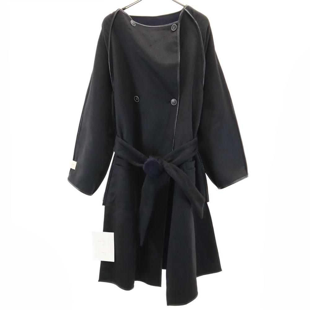 THURIUM Пальто шерстяное двустороннее с эмоцией с длинным рукавом 38 Система темно-синий Женский Б/у