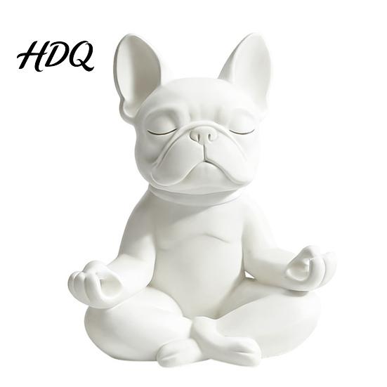 Подставка для очков 3D-печать Бульдог Подставка для очков Креативная Собака-медитатор Устойчивая Персонализированное украшение для стола Настольное украшение для очков