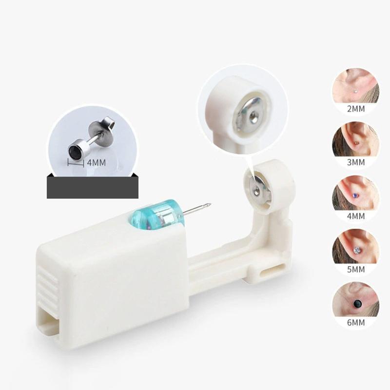 Одноразовый автоматический пистолет для прокалывания ушей, профессиональный набор из нержавеющей стали 2-го поколения для прокалывания ушей