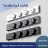 Quick Charge Sliding Track Socket for Dining, Bedroom, Kitchen
