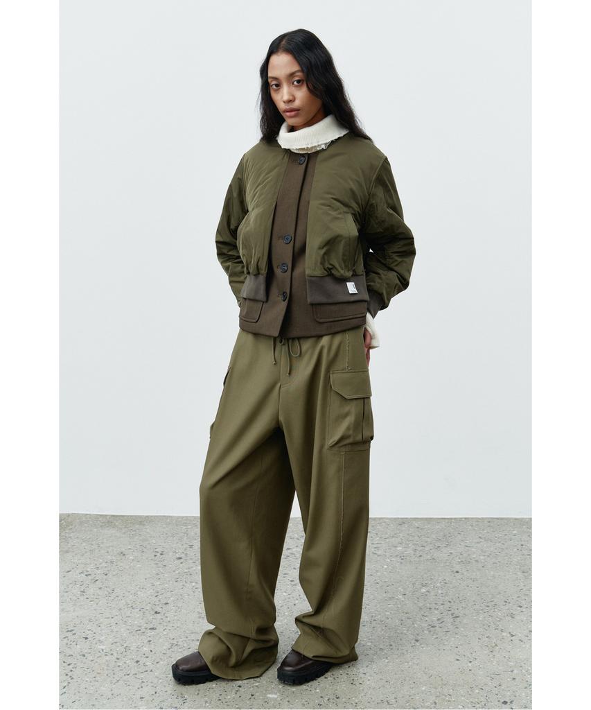 RECODE Raw Edge Wide Trousers Rqpaw25529Khx