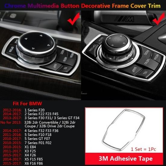 For BMW 1 3 5 7 X3 X4 X5 X6 F10 F07 F20 F30 F15 F16 Multimedia Button Cover Trim