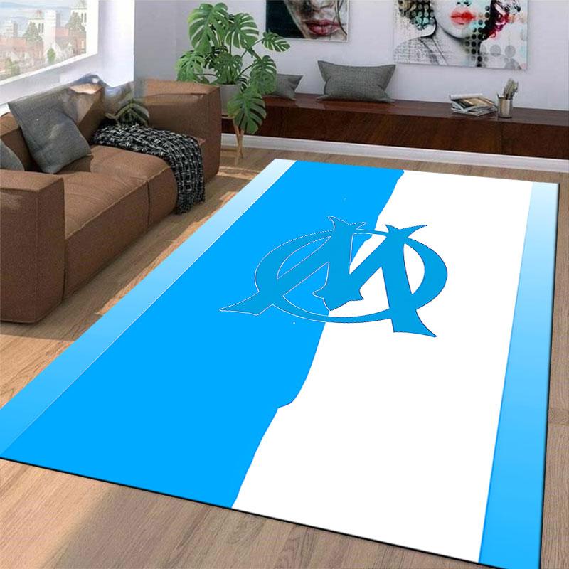 Blue and White Stylish Logo suitable as a non-slip mat for the living room or bedroom sofa