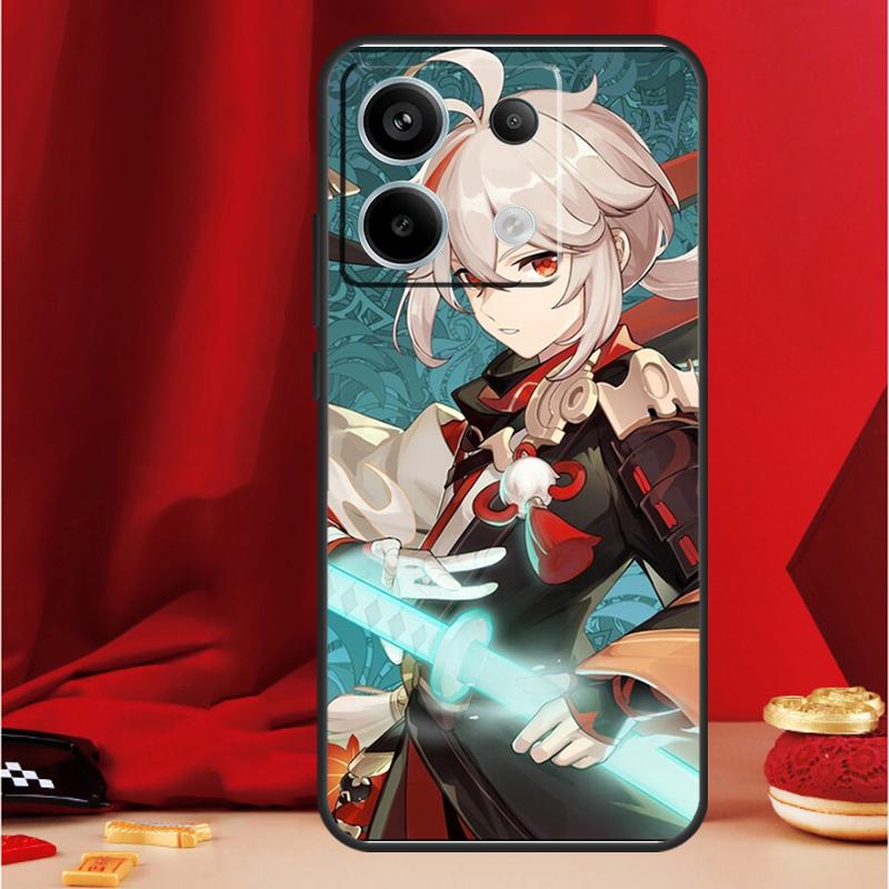 Чехол Genshin Impact Каэдэхара Казуха для Xiaomi Redmi Note 9 10 11 12 13 Pro Plus 9S 10S 11S 12S Redmi 12 10C 9C 13C Coque