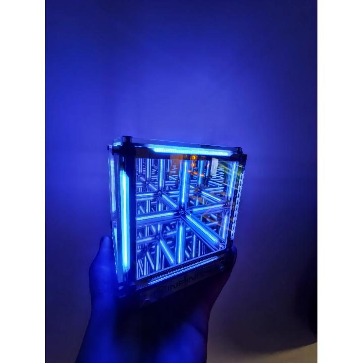 Car customized atmosphere light technology four-dimensional space super cube small night light car decoration accessories