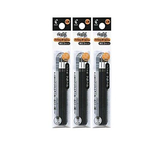 Стержень для шариковой ручки Pilot Friction Ball LFBTRF30UF3B 0,38 мм, упаковка 3 шт.