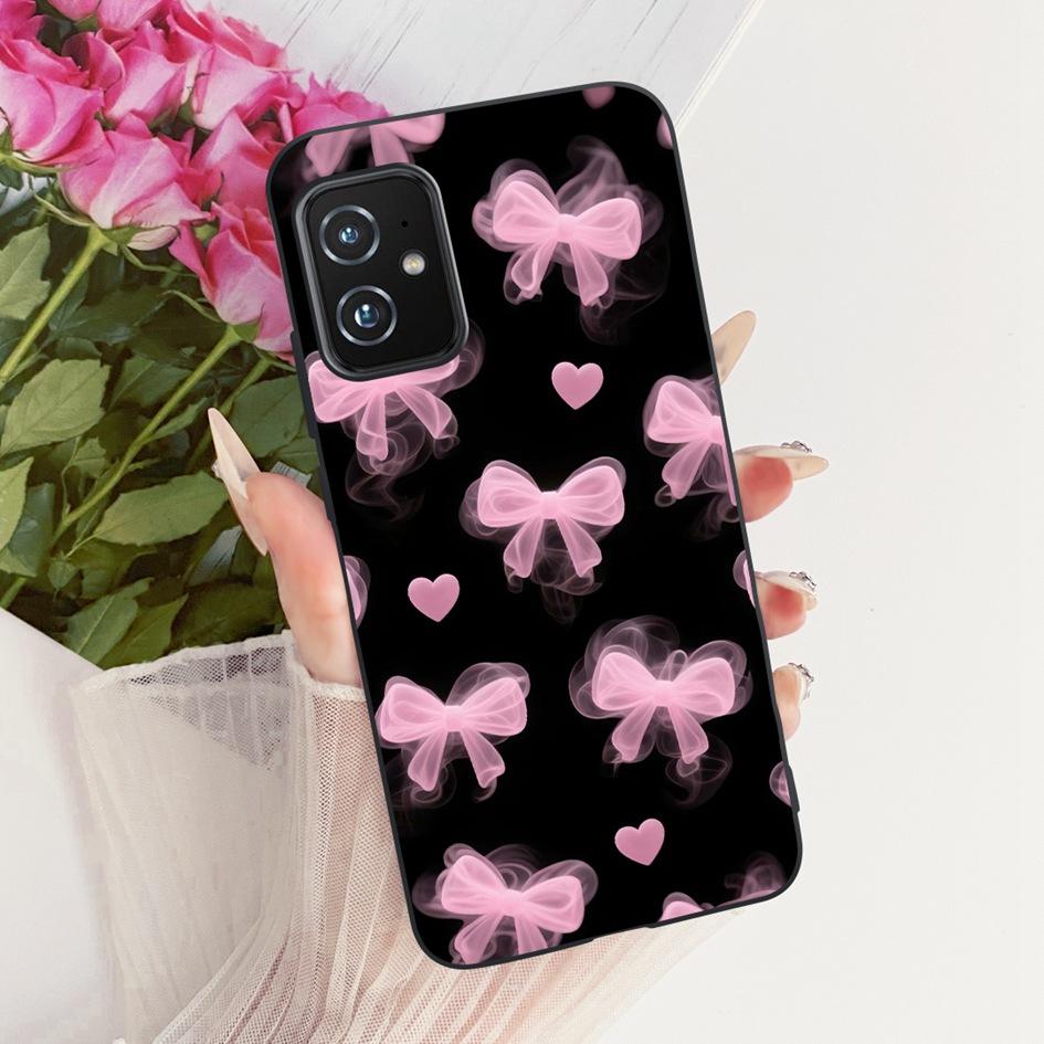 For Asus Zenfone 8 ZS590KS Phone Case Popular Butterfly Soft Black Silicone Cover for Asus Zenfone 8z Case Zenfone8 I006D Bumper