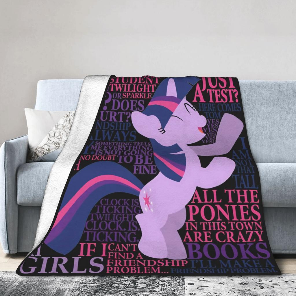 My Little Pony Дружба — это магия Мягкое Теплое Одеяло Детское Взрослое Плюшевое Одеяло с Рисунком Домашний Декор Фланелевый Чехол для Дивана Кровати