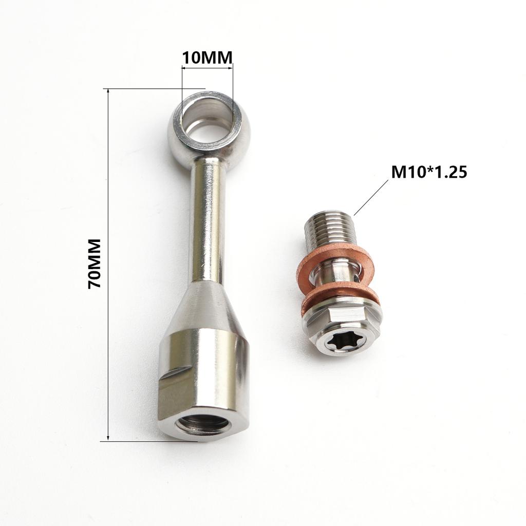 CNC 304 Stainless Steel Motorcycle Brake Fluid Hose Extension Bracket Tubing Universal M10 Brake Hose For RCS Spare Accessories
