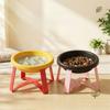 With Stand Slow-Feeding Bowl Bite-resistant Anti-Overturning Bowl Elevated Cat Bowl  Outdoor Use