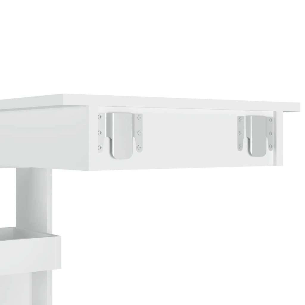 Wall Mounted Bar Table White 102 x 45 x 103.5 cm Engineered Wood