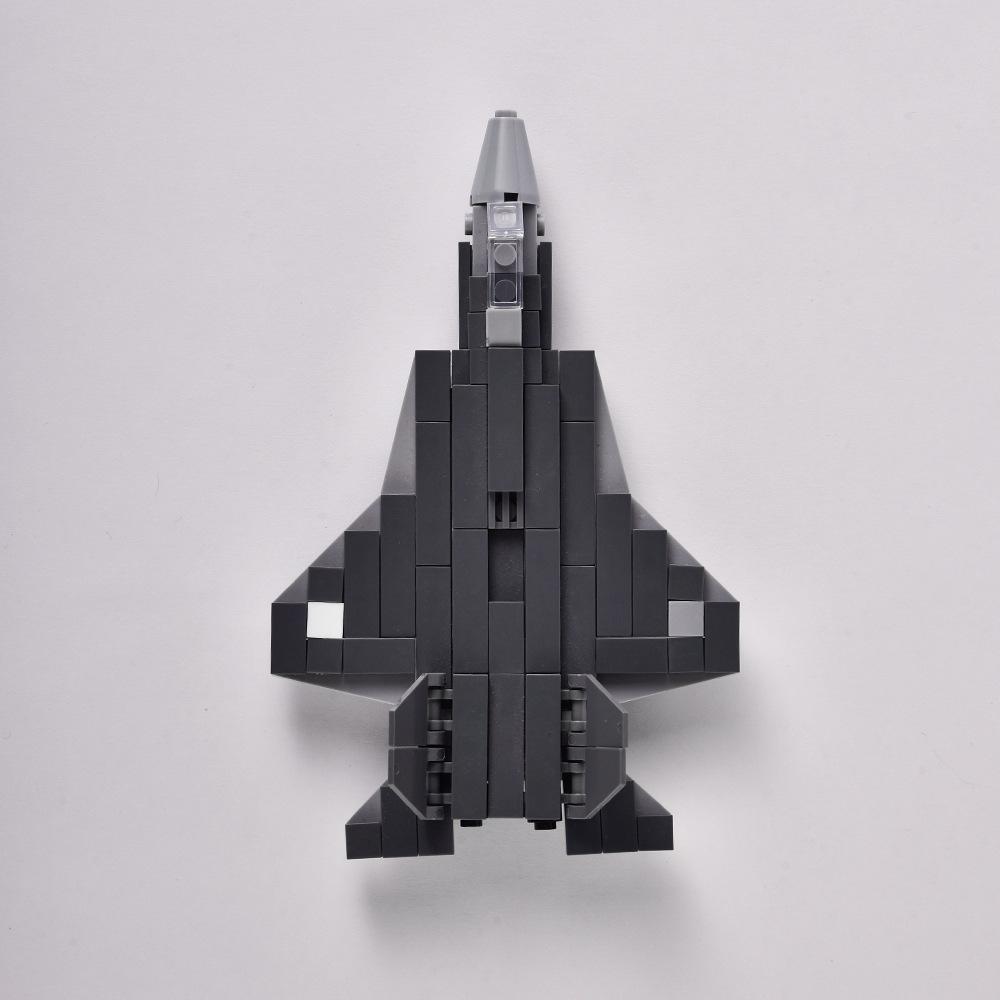 J Истребитель F22 Конструктор Военный Вооруженный Самолет Сборная Игрушка Совместимый Набор Маленьких Деталей