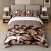 3Pcs Bed Set,SEVENTEEN 1 Duvet Cover and 2 Pillowcases, Printed Bedding Decor For Guest Room