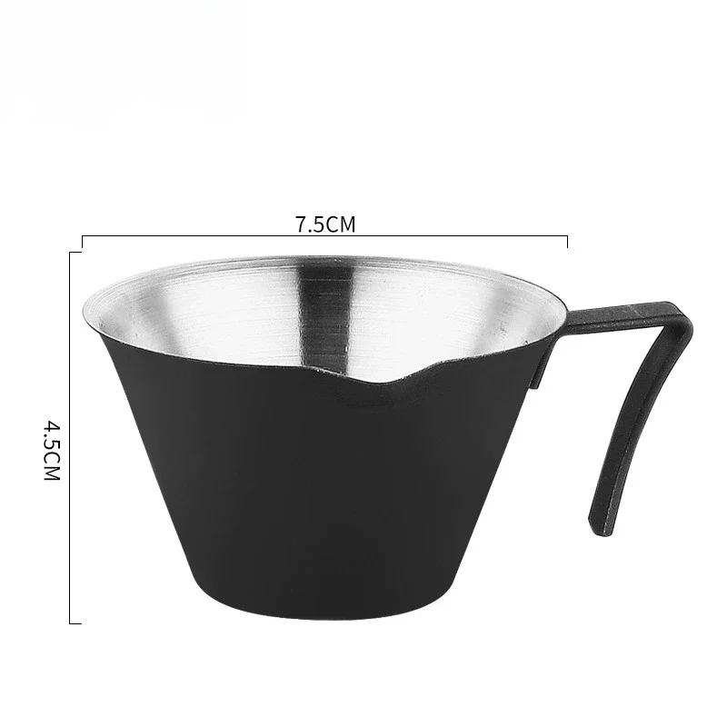 1pc Food Stainless Steel Coffee Measuring Cup,Espresso Cup Extraction Cup with Graduated,Espresso Accessories Cafe Accessories