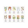100pcs/pack Cute Flowers Open Me Sticker Thank You For Your Order Stickers for Small Business Package Gift Wraps Decor