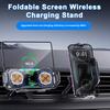 Складной телефон Автомобильный держатель 15 Вт Беспроводное зарядное устройство с вращением на 360 градусов