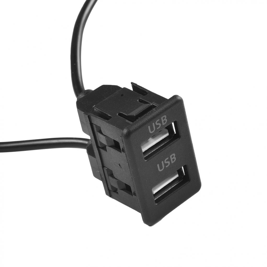 3.4*2.2см USB-разъем ABS черный прямая установка