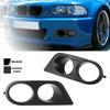 Car Front Bumper Grill Fog Light Cover Grille Trim Honeycomb Mesh For BMW E46 M3 2001 2002 2003 2004 2005 2006 Accessories