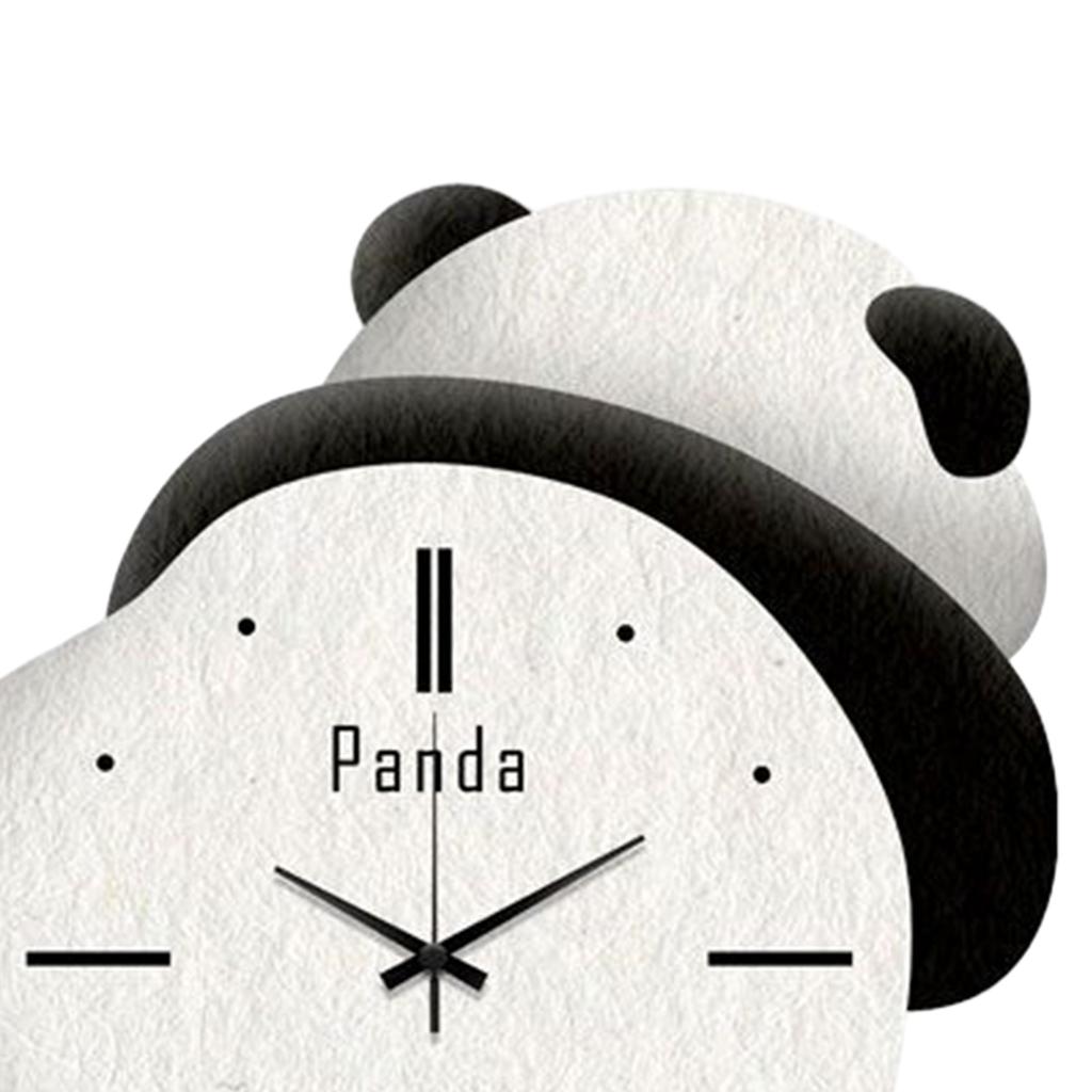 Panda Decor Бесшумные настенные часы Декоративные часы Очаровательные бесшумные настенные часы для кухни на батарейках с функцией Sweep Movement