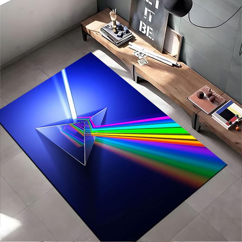 Prism with Rainbow Light Beam suitable as a non-slip mat for the living room or bedroom sofa