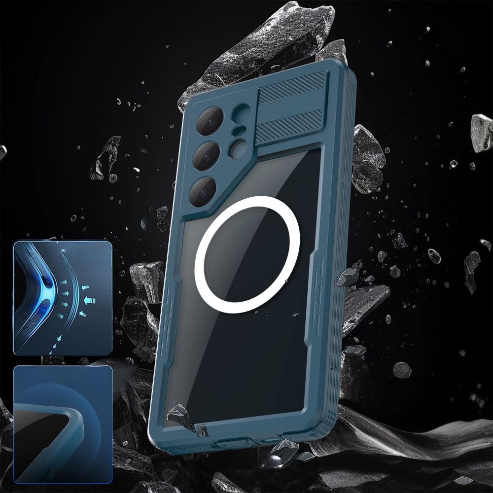Samsung Galaxy S25 Ultra Waterproof Case, Redpepper, for MagSafe, Blue