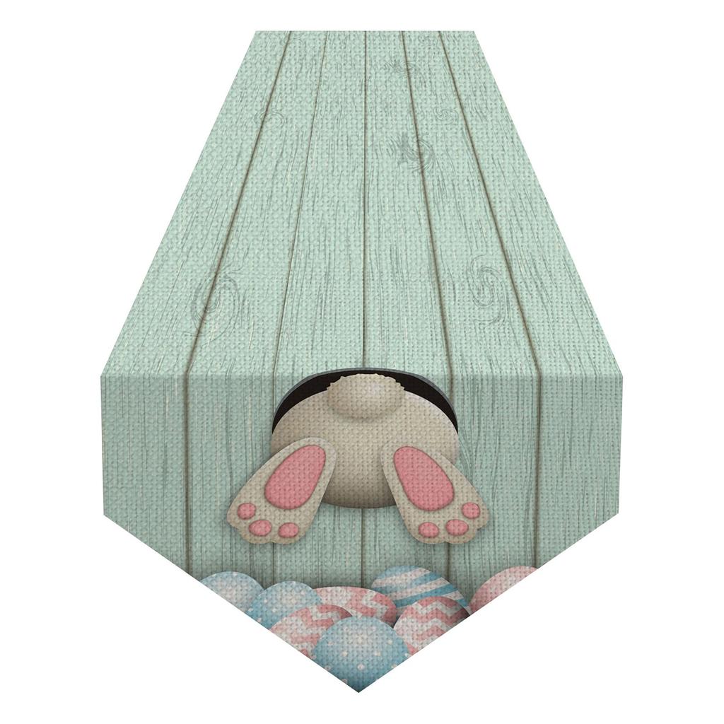 Easter Rabbit Table Easter Bunny Floral Table Cloth With Patterns Spring Easter Holiday Party