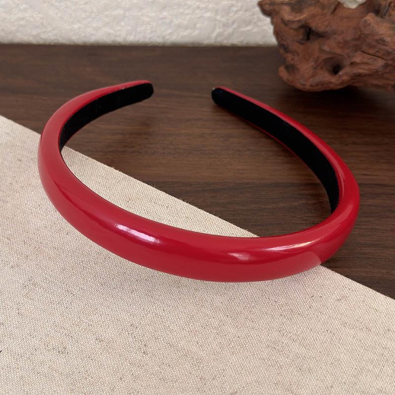 Повязки на голову из искусственной кожи для женщин и девочек, широкие повязки для волос в корейском стиле, элегантный женский обруч для волос, модные аксессуары для волос, головные уборы