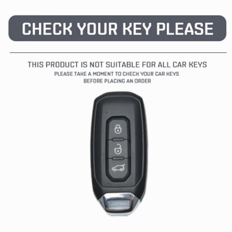 3 Buttons Metal Car Smart Key Cover Case Bag Fob Shell Holder for Ford Territory EV Key Protector Keychain Accessories