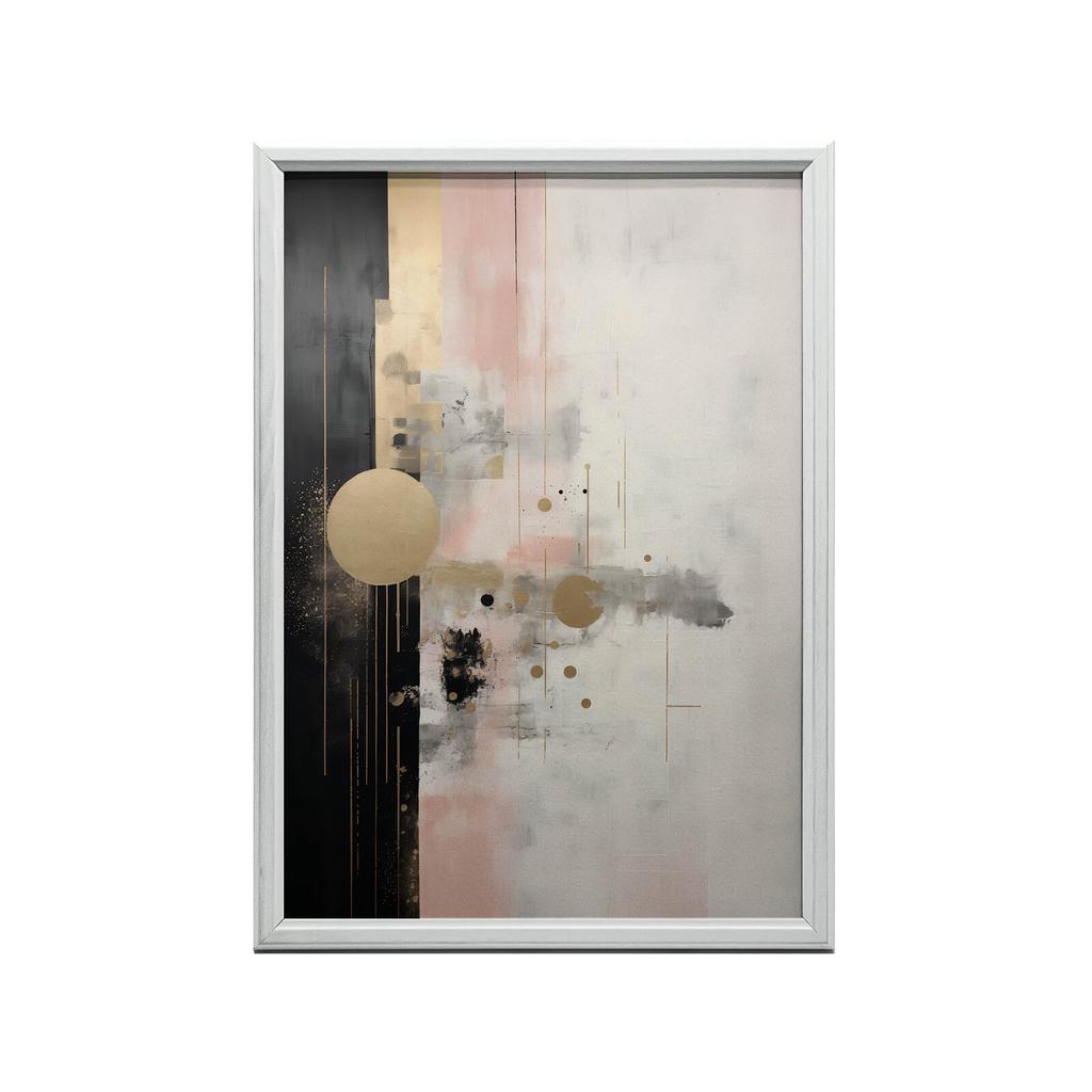 Minimalistyczna Harmonia Barw Minimalistyczna Harmonia Barw, 50X70 Cm, Rama Drewniana Ciemny Brąz, Papier Matowy 230 Gsm