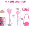 20 Pcs Doll Hangers Plastic Clothes Holder for Barbie Doll Accessories Kid Toy