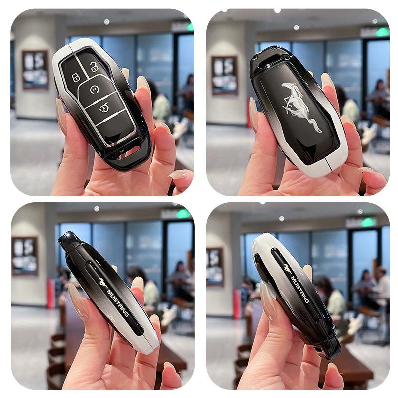 Compatible Smart and Remote Key Shells for Ford Edge, Mondeo, Taurus, and Lincoln Mustang.