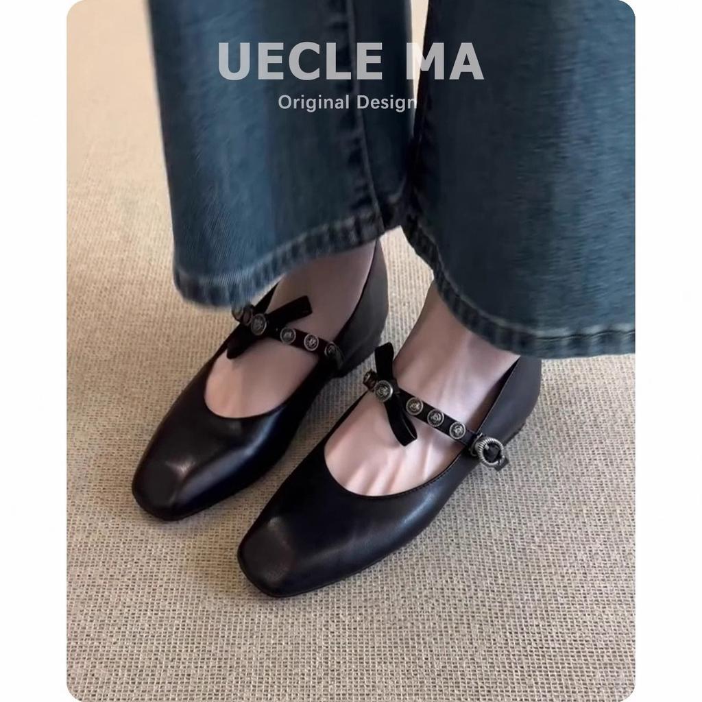 Супермягкая овечья кожа французские туфли-лодочки женские плоские с бантом с открытой союзкой балетки маленький квадратный носок ретро туфли Мэри Джейн