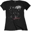 Футболка Дебби Харри Кожаная Девушка Blondie Логотип Официальная Женская Облегающий Крой Черный