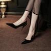 Temperament высокие каблуки женские туфли высокого класса весна и осень тонкие каблуки остроносые туфли