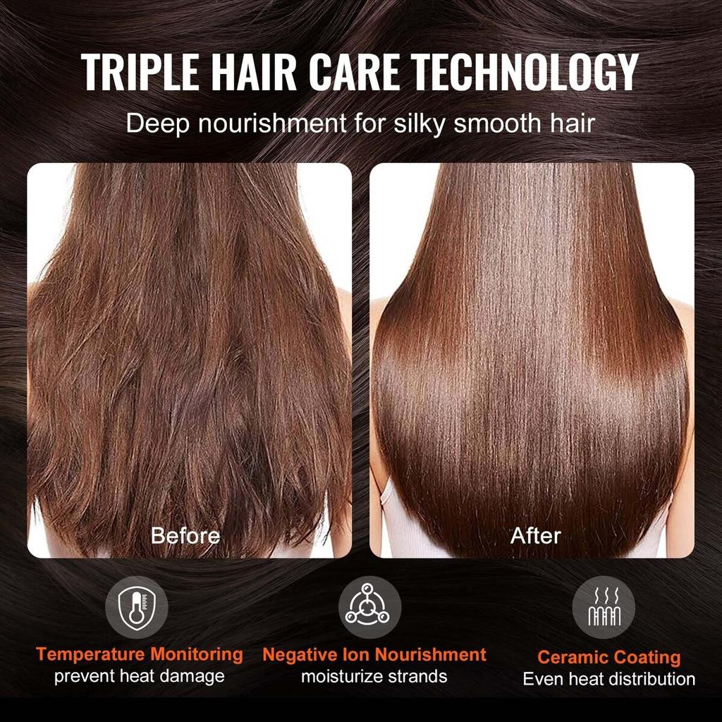 Hair Dryer Brush Ionic Hot Air Styler with 2 Brushes for Drying Volumizing