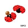50 шт. вешалка для насекомых декоративная открытка милые насекомые пчелы божья коровка бабочка форма леденец упаковка карта