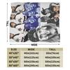 Kpop Group Lngshot  Print Blanket For Men Women Warm Cozy Fluffy  Throw Blankets for Bed 50x60 Inches Multi-size