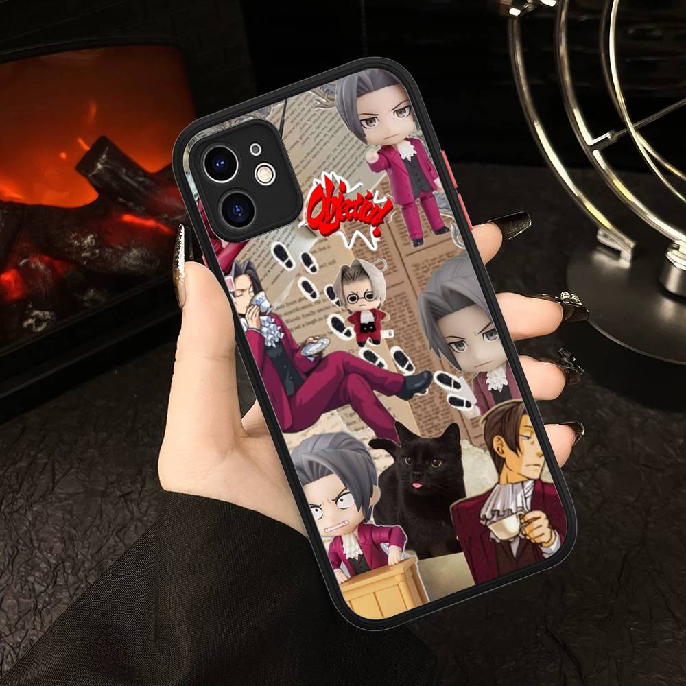 Классическая игра Ace Attorney Чехол для телефона Для IPhone 16e 16 15 14 13 12 11 Pro Max X XS Max Plus Матовый Прозрачный