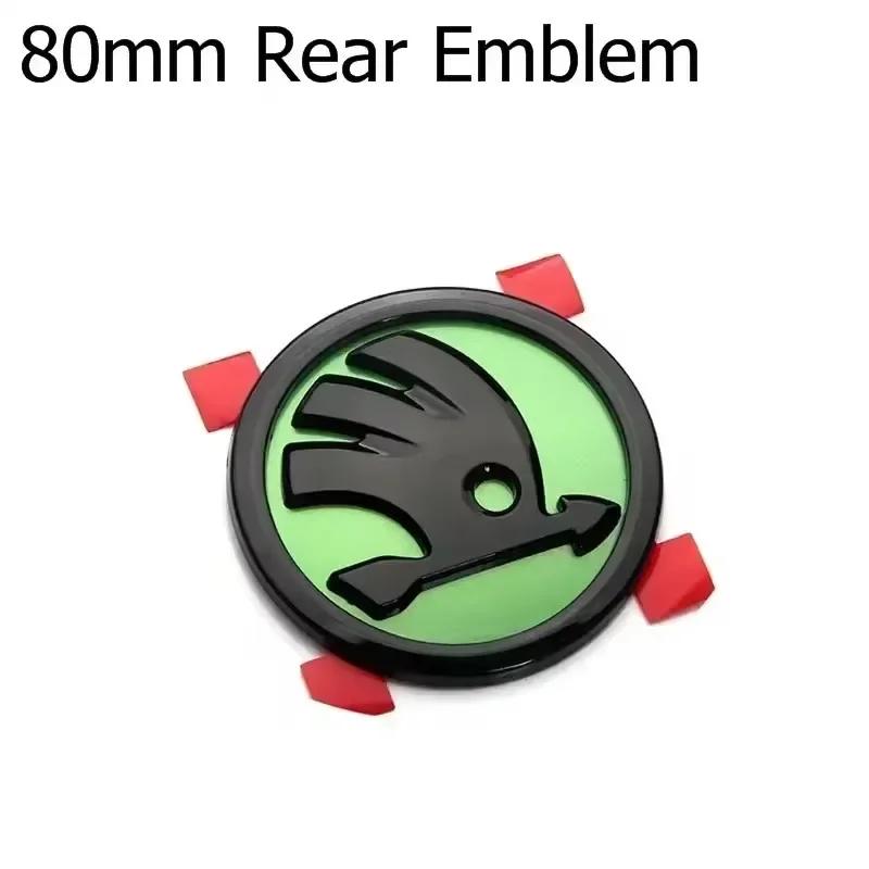 46/80/90mm Car Front Trunk Badge Steering Wheel Sticker for Skoda Logo Rapid Octavia Fabia Yeti Superb 2 3 Kodiaq Karoq NG1