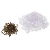 100PCS Plastic Glass Retainer Transparent Mirror Cabinet Fix Clips