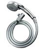 LIXIL Switch Silver (ИНАКС) Многофункциональная душевая лейка Eco-Full, шланг под металл, 1,6 м, BF-SB6WBG(1,6)-AT