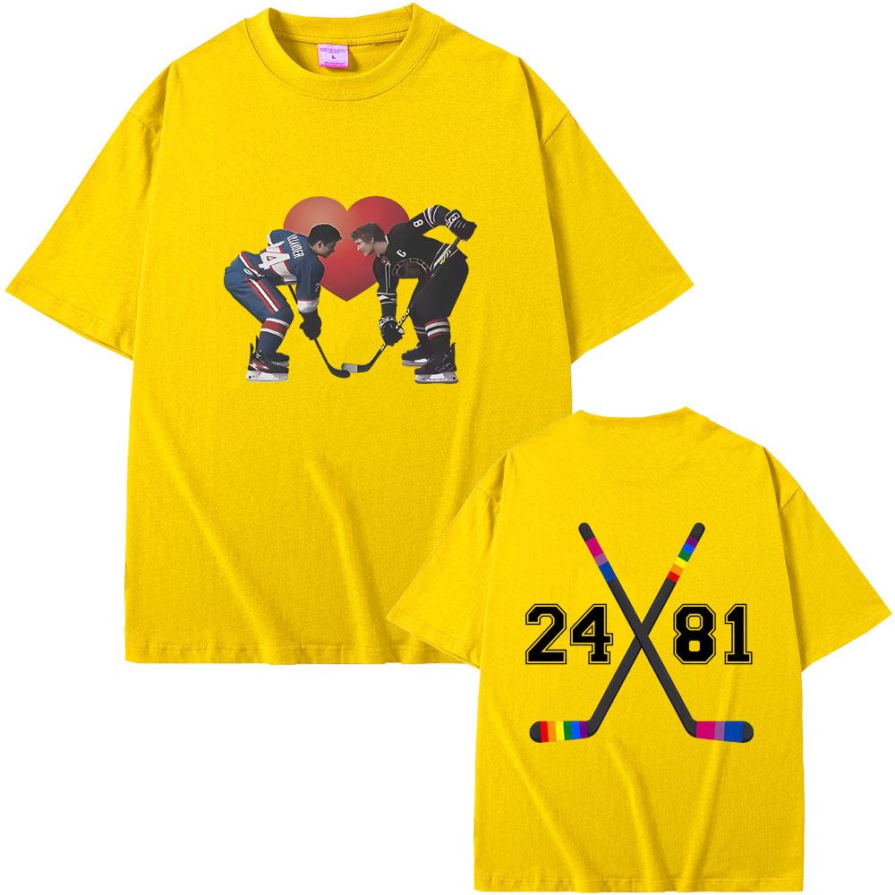 Heated Rivalry Shane Hollander Ilya Rozanov Hollanov 2481 Tshirt Men Women Clothing Oversized Tshirt Male Vintage Casual Tees