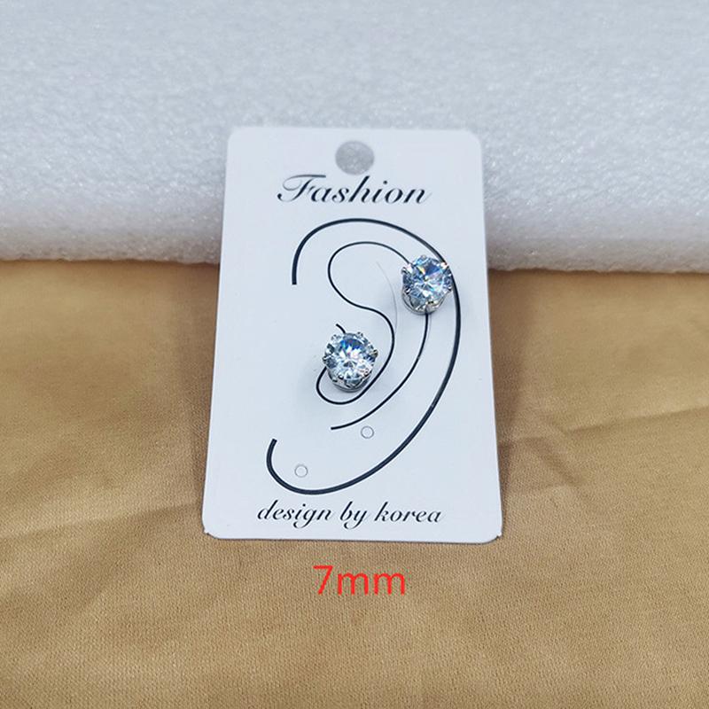 Магнитные серьги-гвоздики Серьги с магнитом из циркония Ювелирные изделия без пирсинга