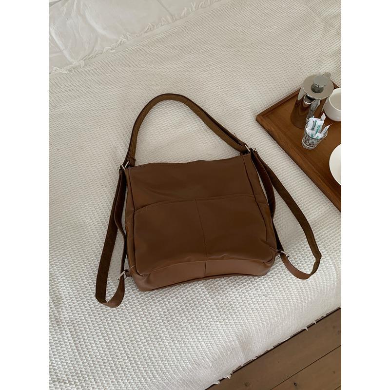 Весенний рюкзак из мягкой искусственной кожи для женщин, большая вместимость, трехцелевая сумка для поездок на работу, многофункциональный рюкзак, наклонный школьный рюкзак, тренд